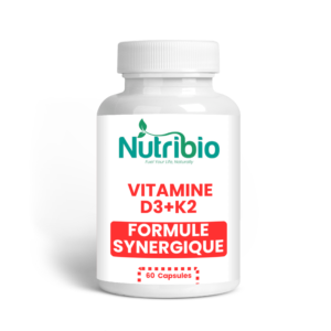 NUTRIBIO VITAMINE D3+K2 60 Gélules